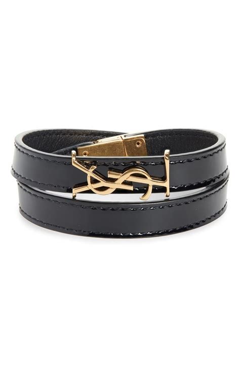 bracelet ysl pas cher|yves Saint Laurent leather bracelet.